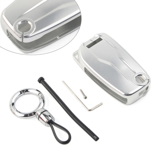 Silver Aluminum Key Case Shell Cover for Ducati Diavel mts1260s/950s/1260 Enduro Q