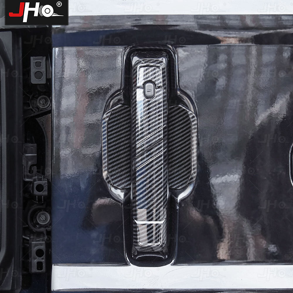 Carbon Fiber Trunk Tailgate Handle and Bowl Trim Cover for Ford Bronco 2021-2024