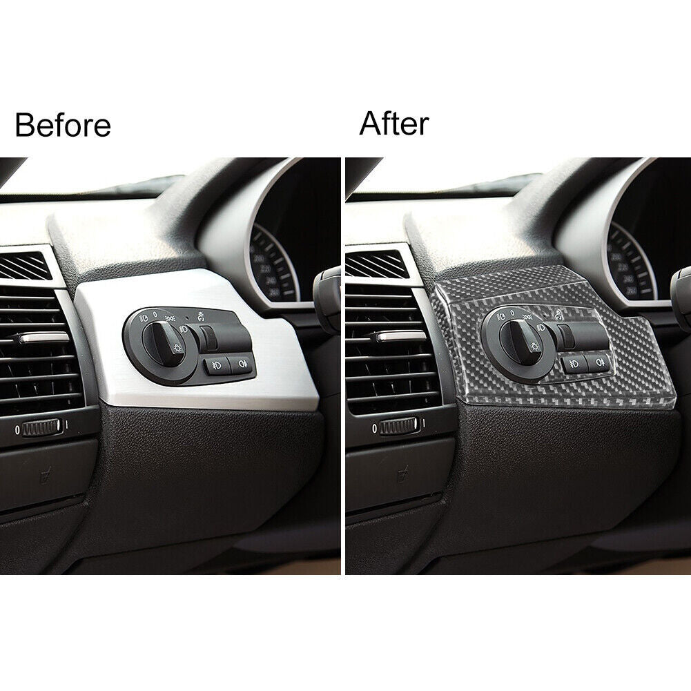 6-Piece Carbon Fiber Driver's Side Front Dashboard Cover Trim for BMW Z4 E85 2003-08
