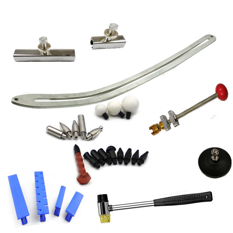 Automobile Dent Removal Kit Flat Bar,Car Fender Damage Repair Tools v