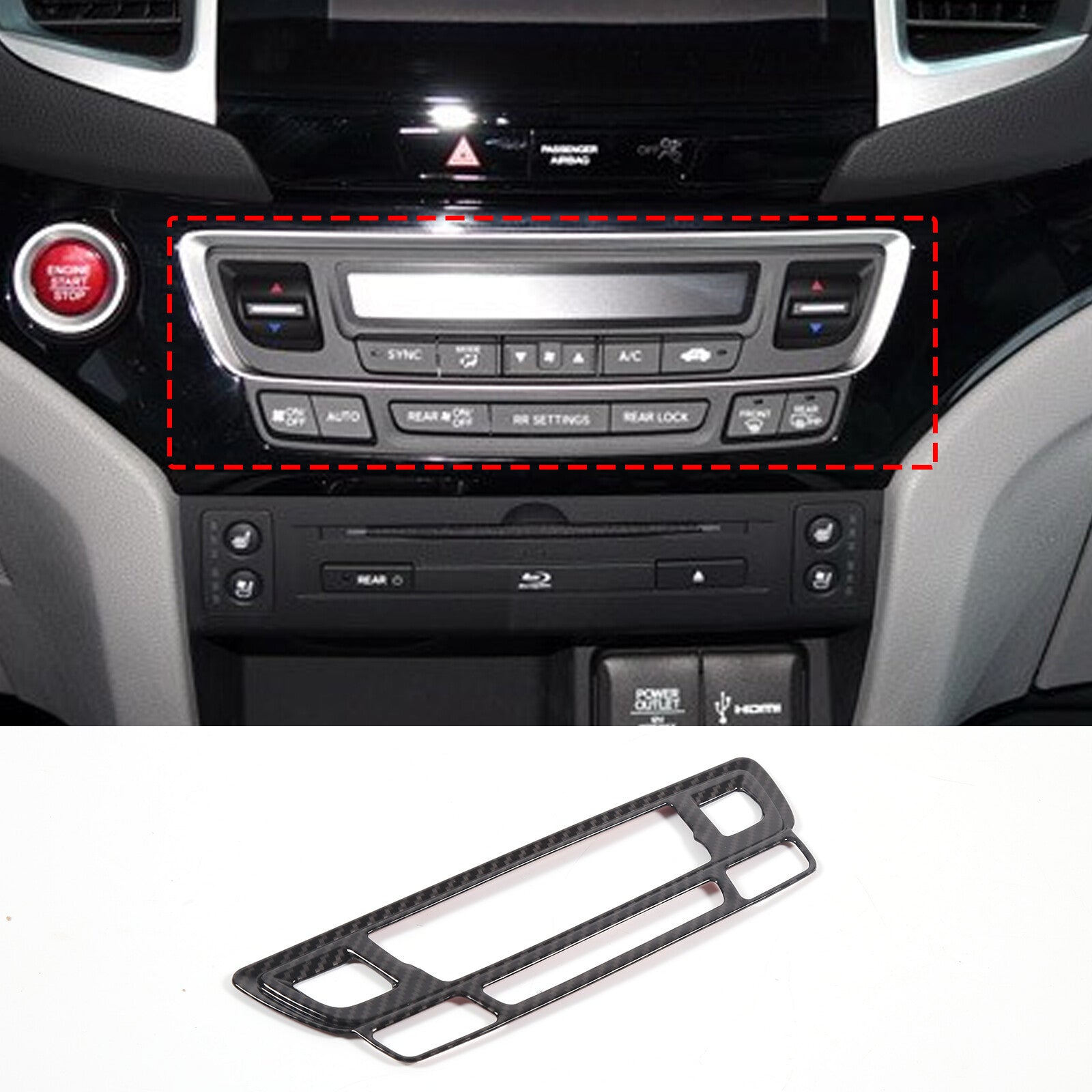 For 2019-23 for Corolla Hatchback Glossy Black Side for Smart Door Handle Cover- v