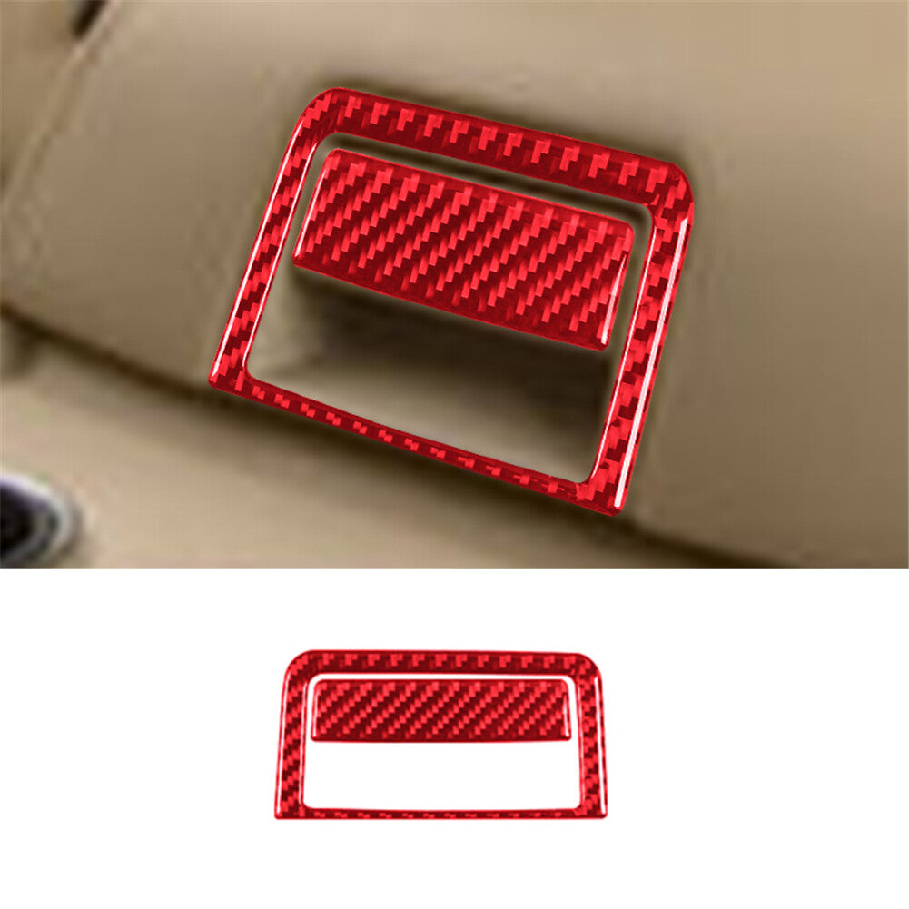 Red Carbon Fiber Rear Center Storage Switch Trim for Lincoln for Navigator 2007-2014