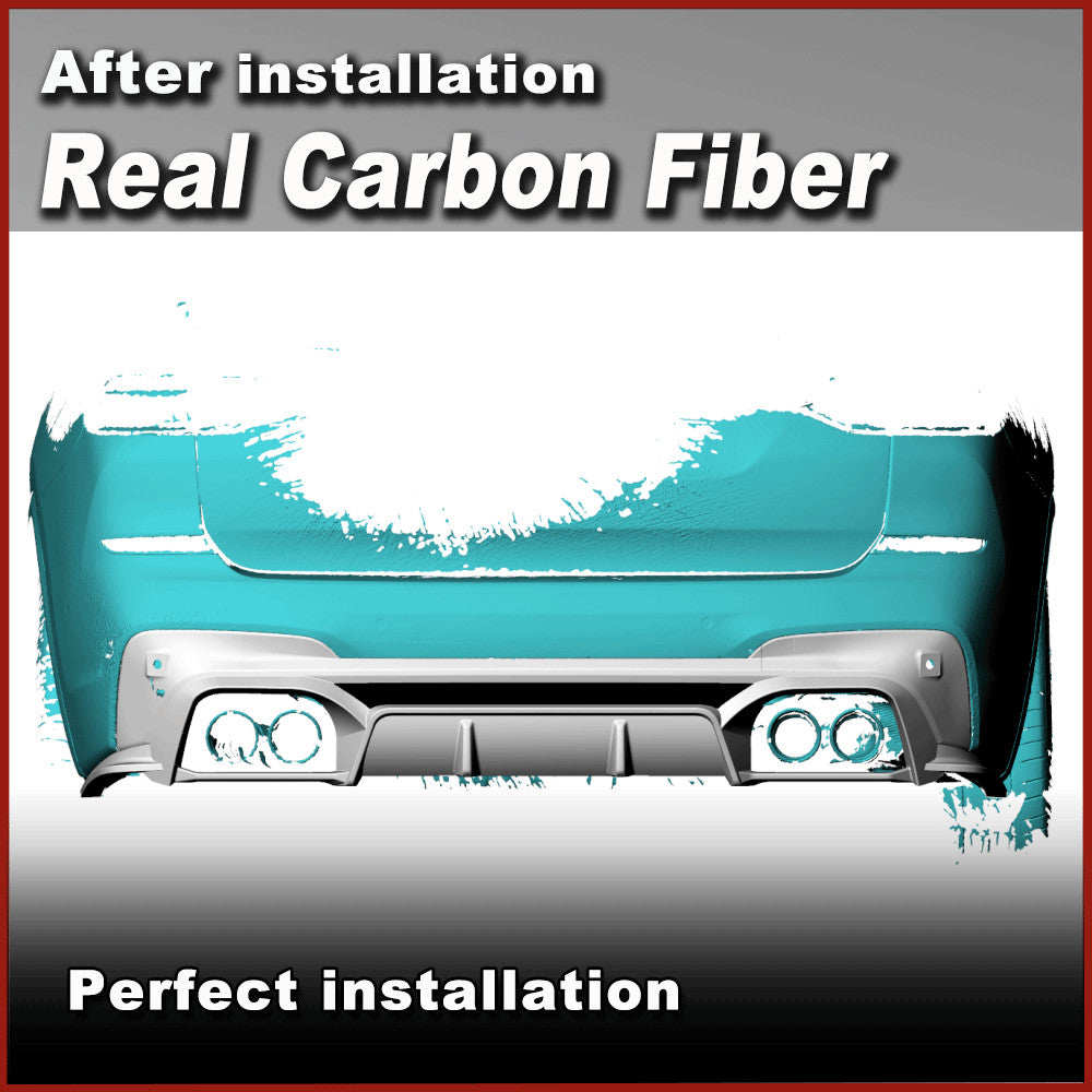 for BMW F97 X3M LCI Competition 2019-2024 REAL CARBON Rear Bumper Diffuser Lip