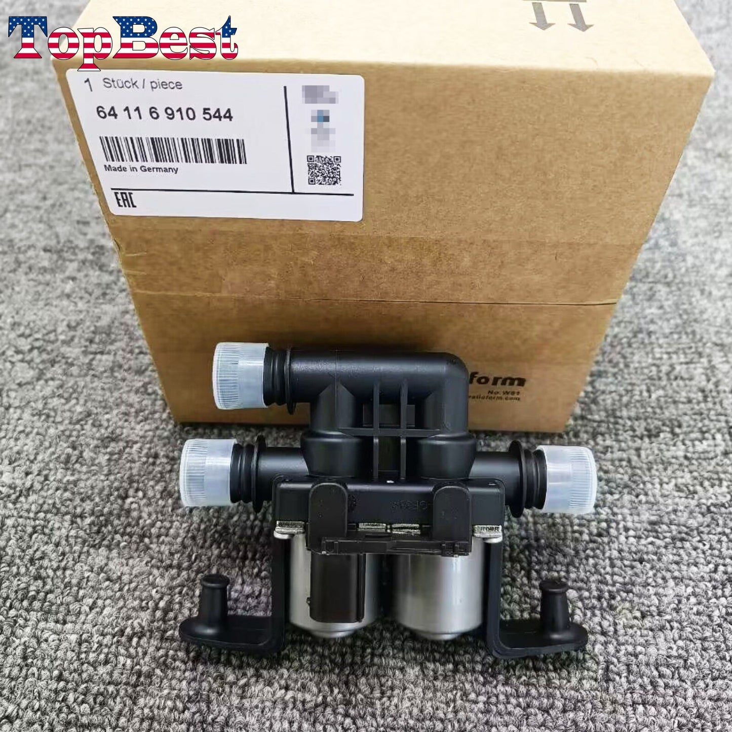 Brand new heater control water valve suitable for BMW E53, E70, E71, X5, X6 2003-17 64116910544 Q
