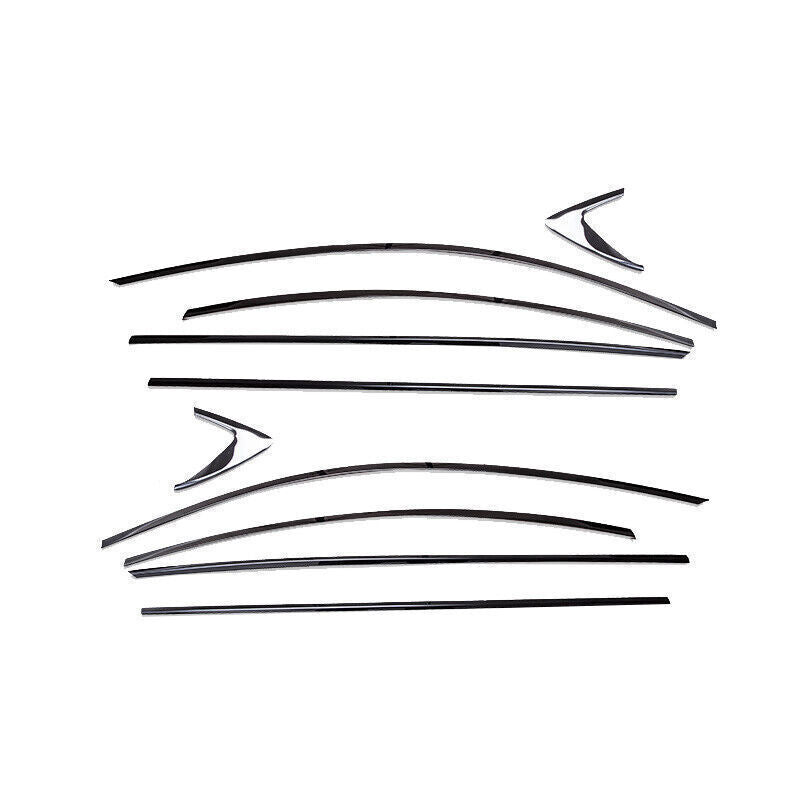 Window Molding Trim Decoration Strip for Mazda 6 Atenza 2021 Black Titanium B n
