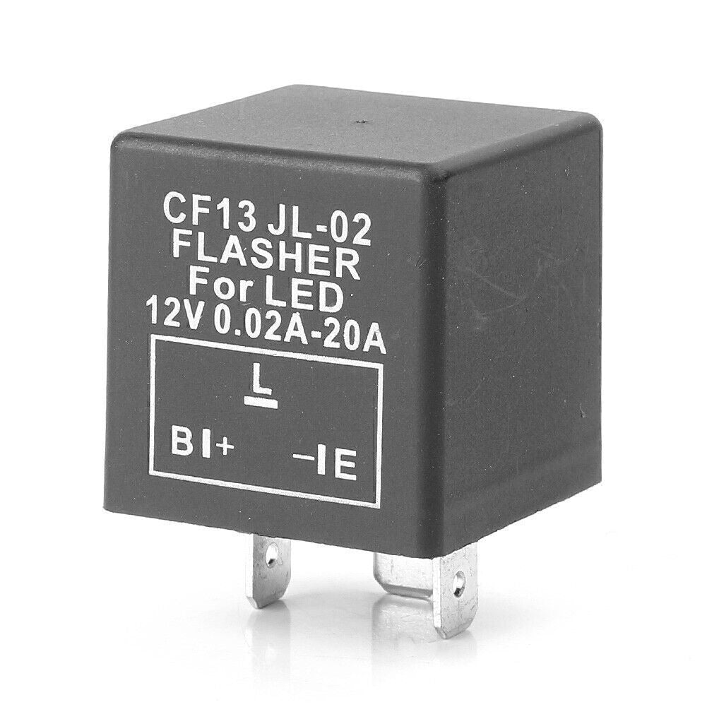 1x 12V 3 Pin Adjustable Speed Car Flasher LED Flasher CF13 JL-02 Relay Q