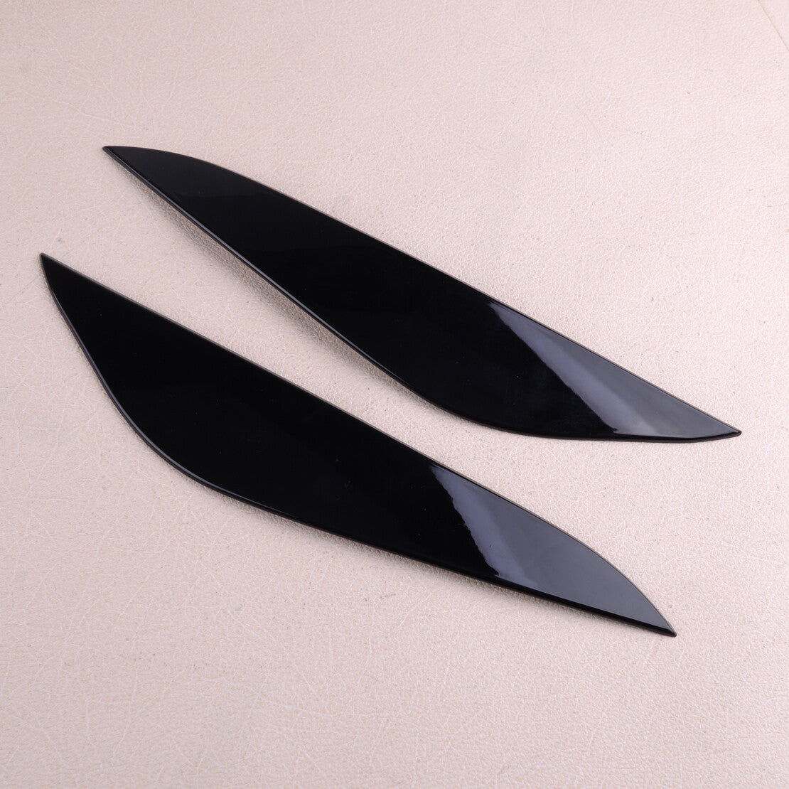 pair Car Headlight Eyebrow Eyelid Trim Cover Fit for Model 3 2017-2020 v