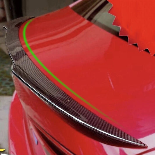 for Mazda 3 Sedan Axela 2014-2018 Carbon Style Rear Trunk Spoiler Boot Lip Wing