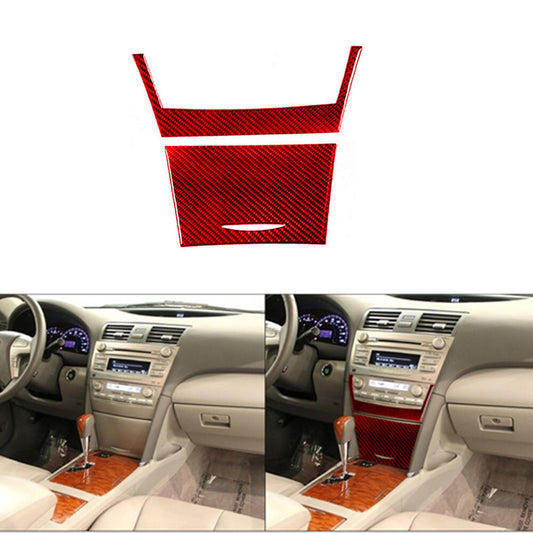 5Pcs Carbon Fiber Floor Console Panel Cover Trim for LEXUS RX330 RX350 2004-2009 v