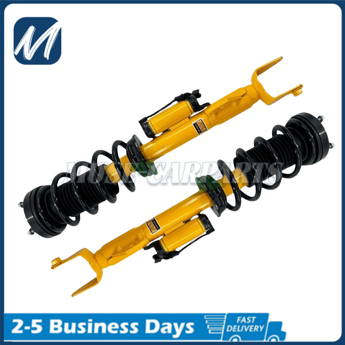 A pair of Assys Active Fit rear shock absorber struts for the for Ford Expedition for Lincoln for Navigator , 2018-23.