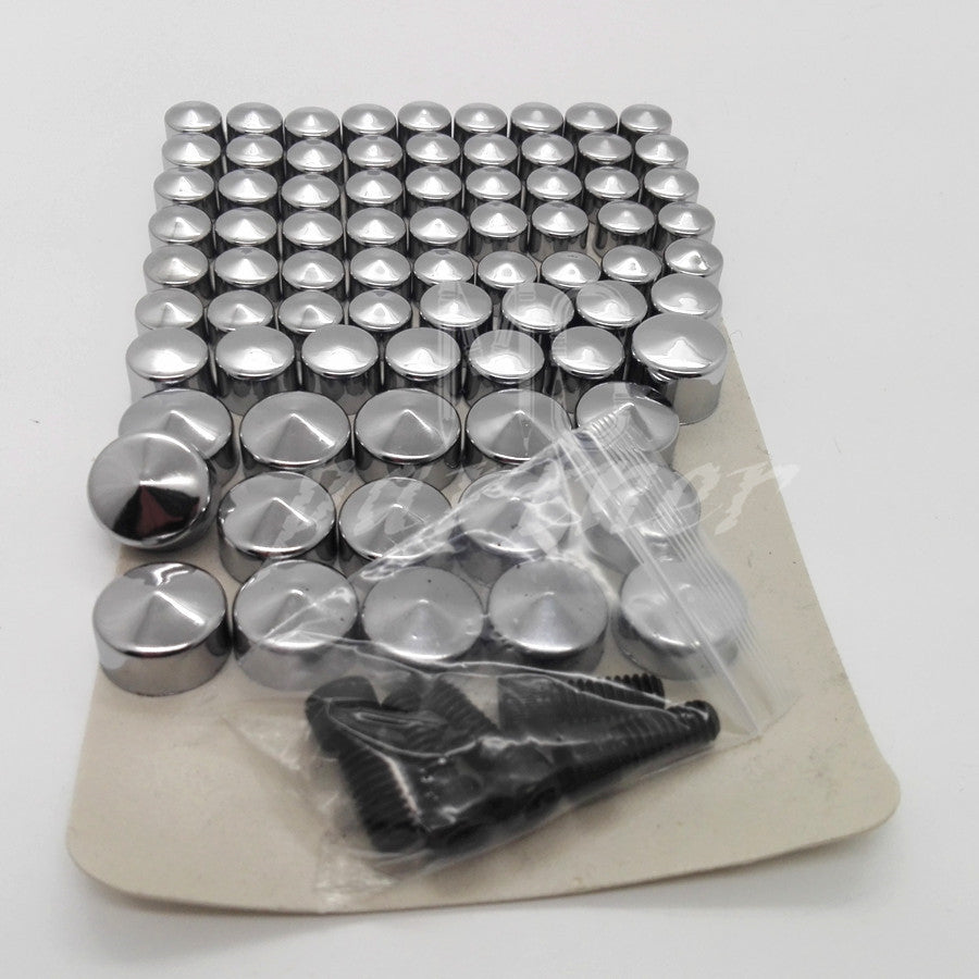 Motorcycle Chrome Bolt Caps Topper Cover for Harley FLT FLH 2007 - 2012