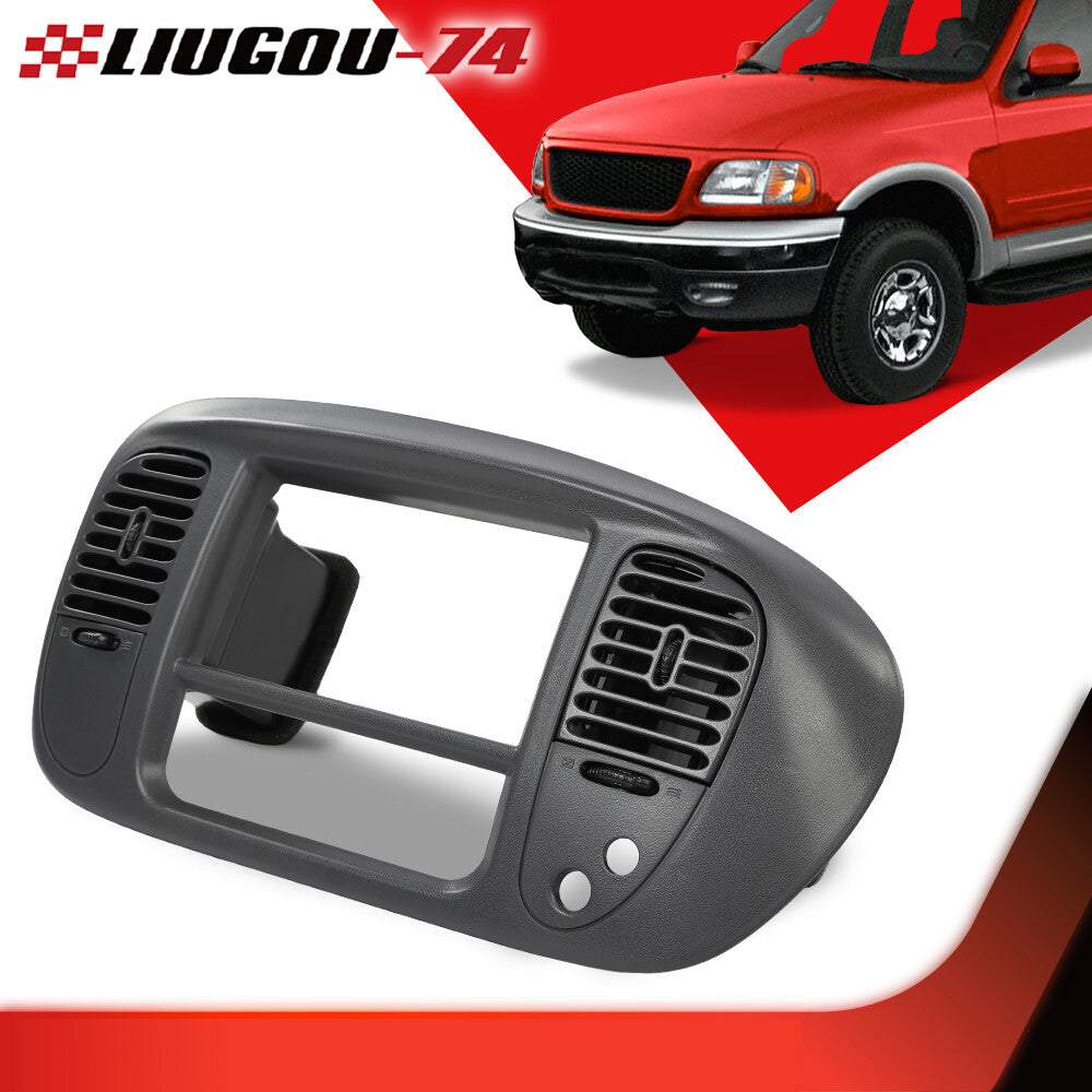 Center Dash Radio A/C Vent Air Bezel Fit for F150 Expedition 97-03 Gray v