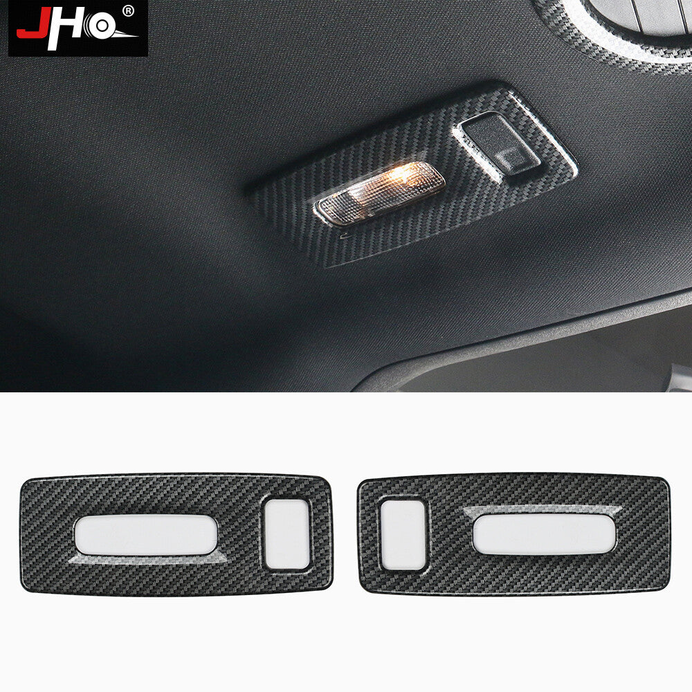 2PCS Carbon Fiber Rear Reading Light Cover Trim Fit for Ford Explorer 2011-2019