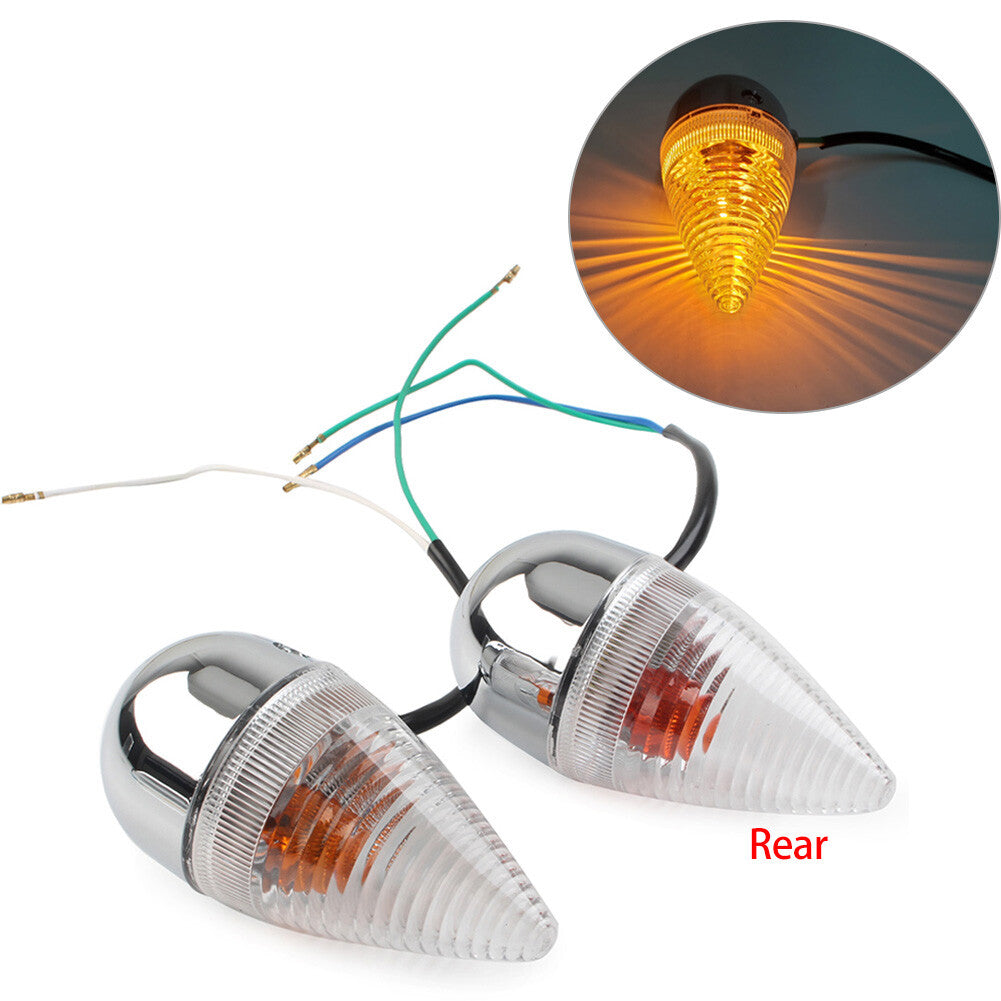 Clear Rear Turn Signal Light Fit for Yamaha XV1900 2006-2013 Q