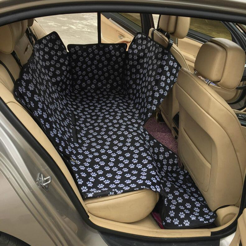 Black Car Rear Back for Seat Cover Pad Large Pet Dog Cat Protector Hammock Mat Liner