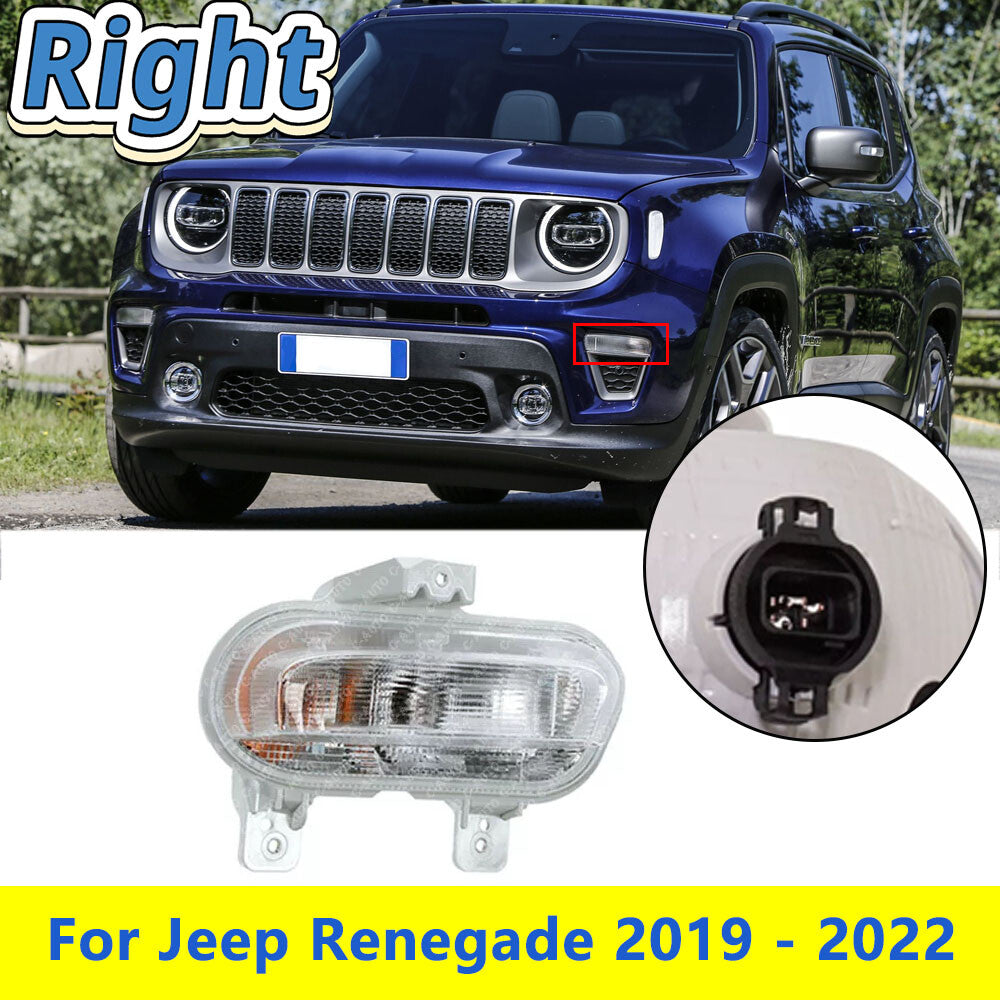 for Jeep Renegade 2019-2021 Right front DRL Parking Turn Signal Fog Light v