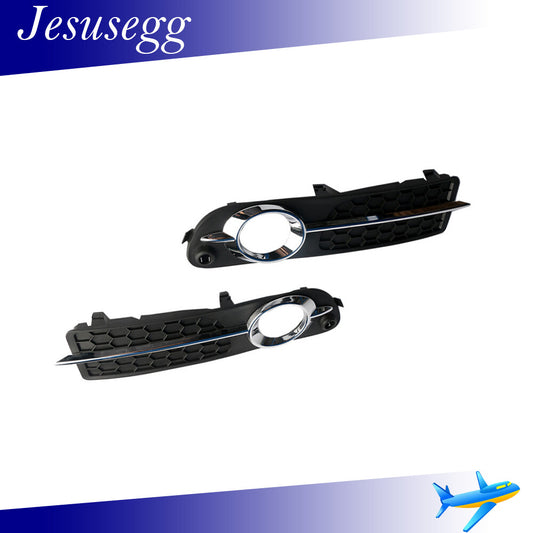 1 Pair Fog Light Trim with Chrome Moulding Left Right Fit for S80 V70 2009-2013