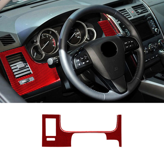 Red Carbon Fiber Rear Door Handle Trim for Land Rover Discovery Sport 2015-2019 v