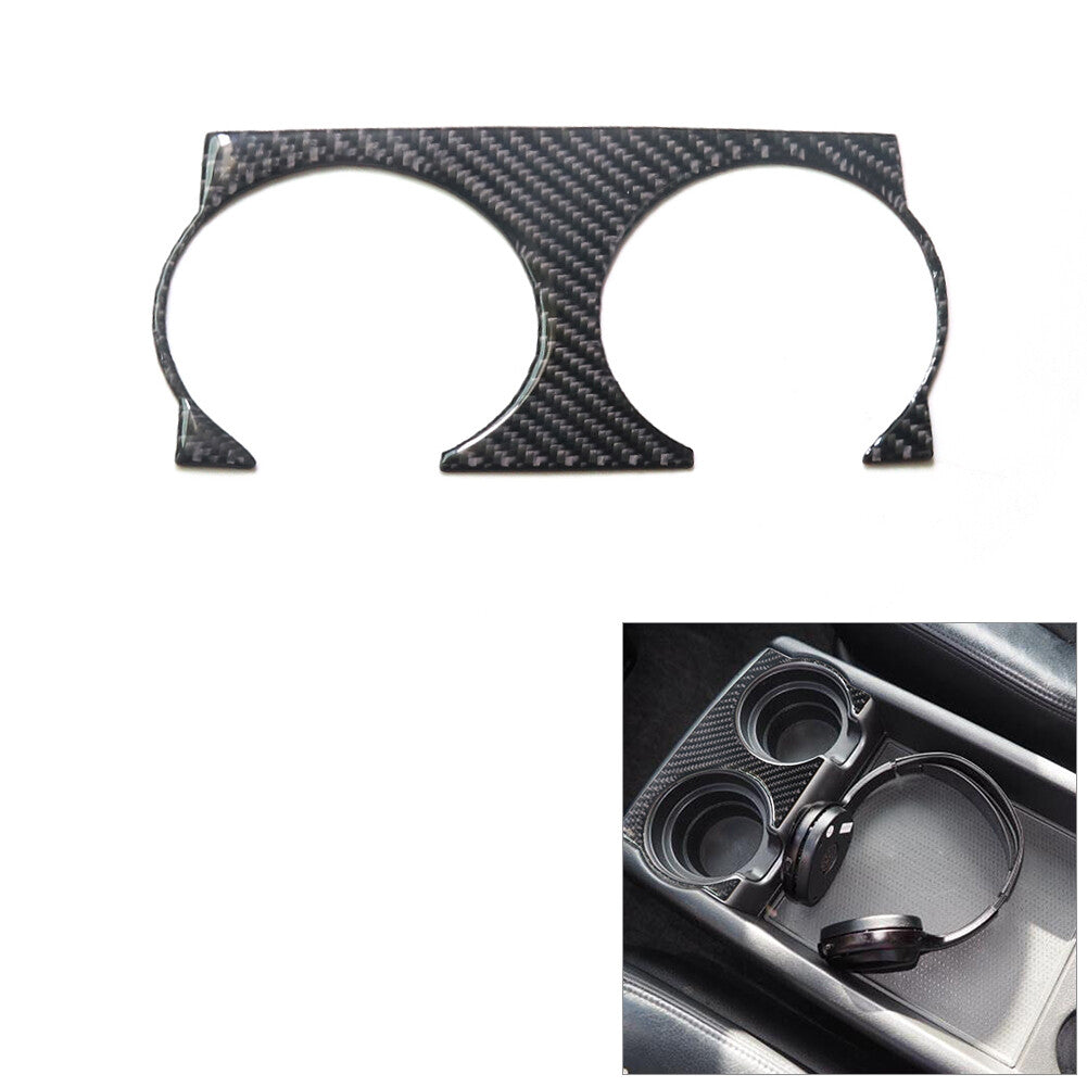 for Honda Odyssey 2005-2010 Carbon Fiber Interior Front Cupholder Cover Trim
