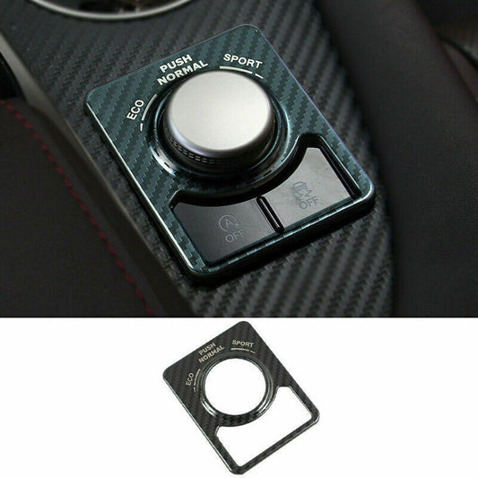 for Lexus RX350 450h 16-2022 Carbon Fiber Steel Driving Mode Switch Button Cover