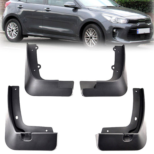 Set for KIA Rio Hatch 5dr Pegas Soluto 17-21 Mud Flaps Splash Guards Mudguards Q
