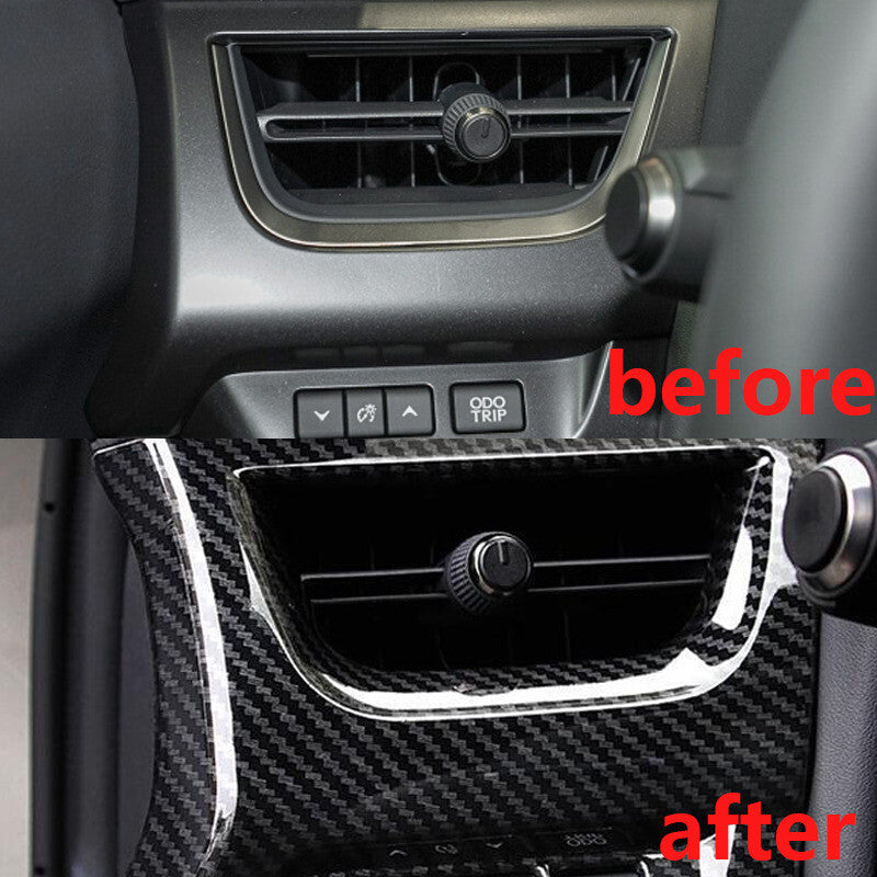 Suitable for Corolla 2020-23 LE XLE black titanium alloy console shift panel cover- v