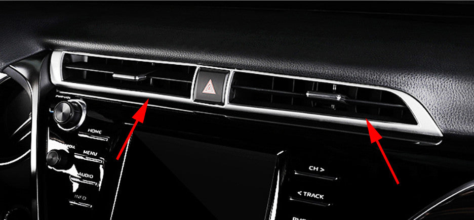 for Toyota for Camry 2018-2019 Car ABS Chrome Front Air Outlet Trim Cover