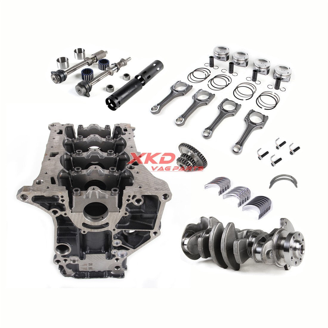 2.0T Block & Pistons & Crankshaft & Balance Shaft Kit Fit for VW CHH CJX CXC DNU