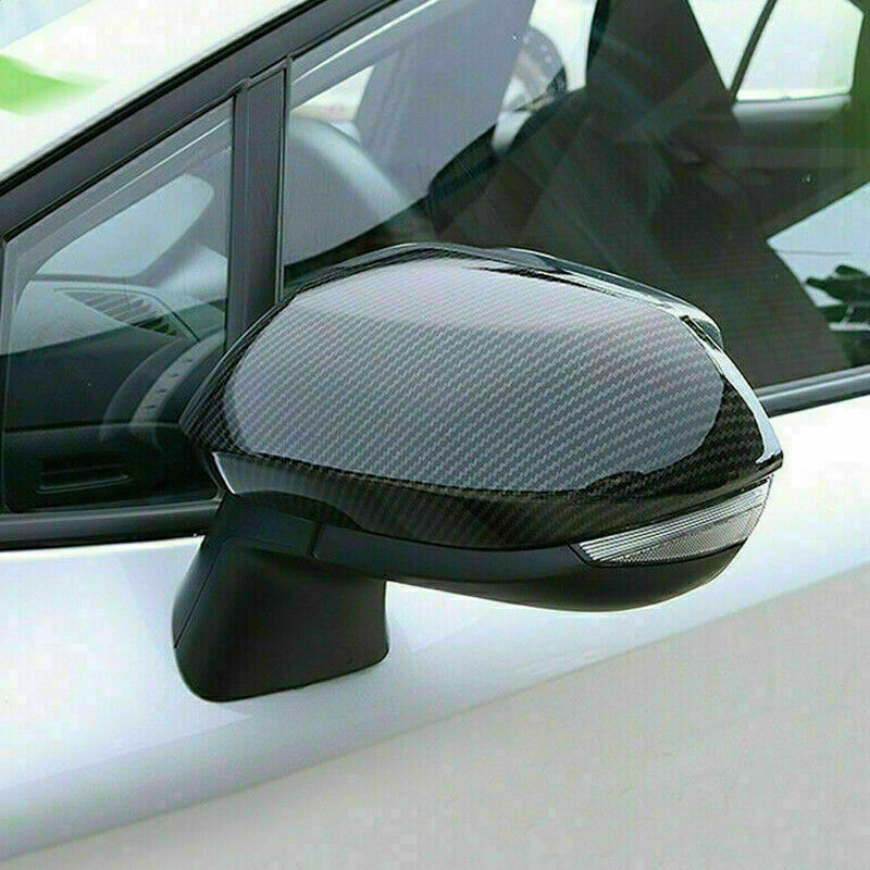 for Toyota for Corolla 2019-2022 Carbon Fiber Style Side Rearview Mirror Cover Trim