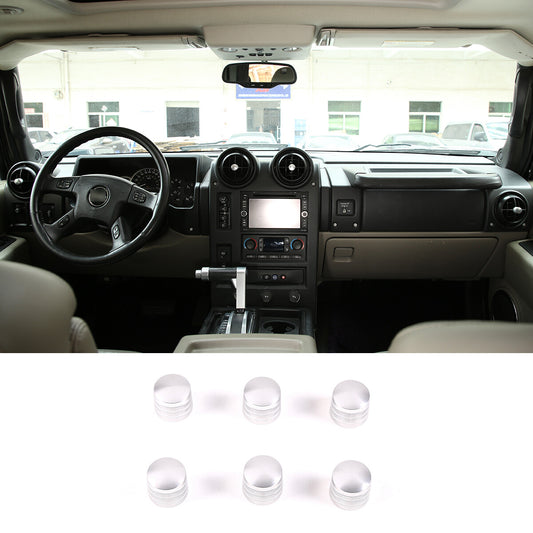 Alloy air conditioner control rod cover decorative accessory suitable for Hummer H2 03-07
