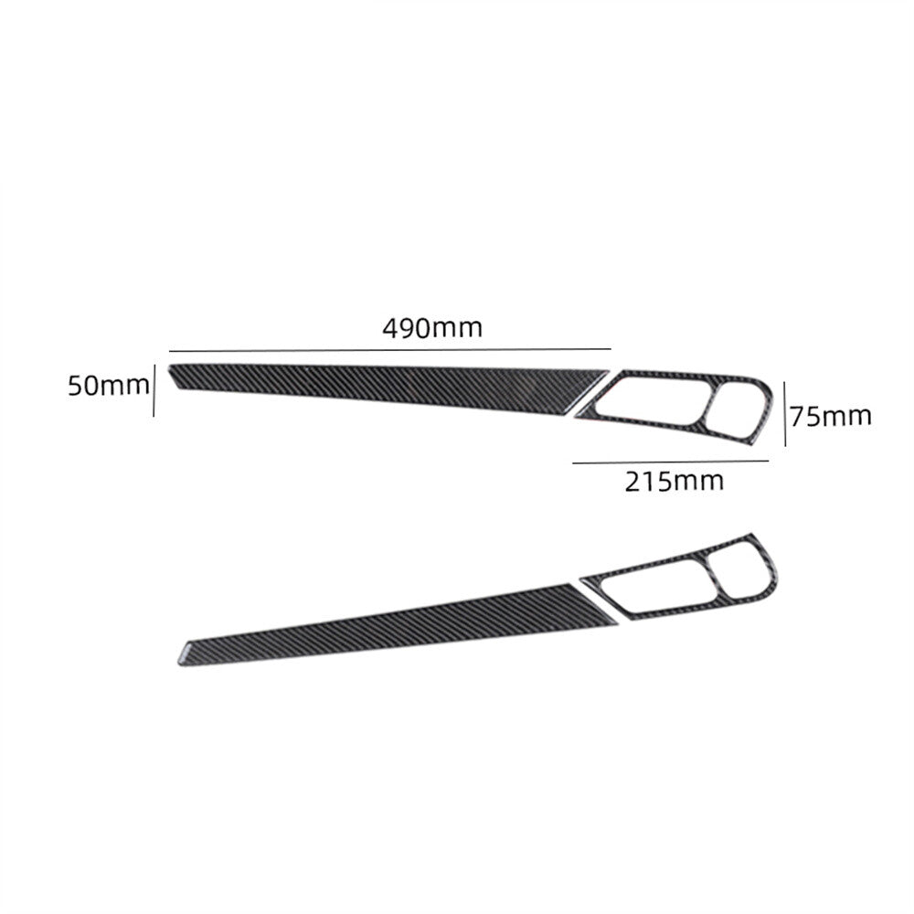 Carbon Fiber Interior Rear Door Handle Panel Cover for Benz C Class W203 2005-07