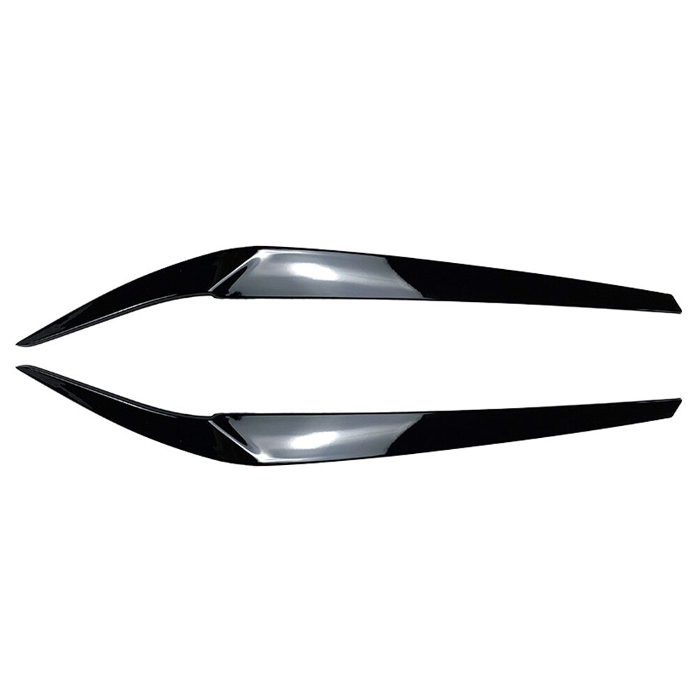 2x Front Headlight Eyebrow Eyelid Cover Trim for BMW 5 Series G30 G31 G38 F90 M5