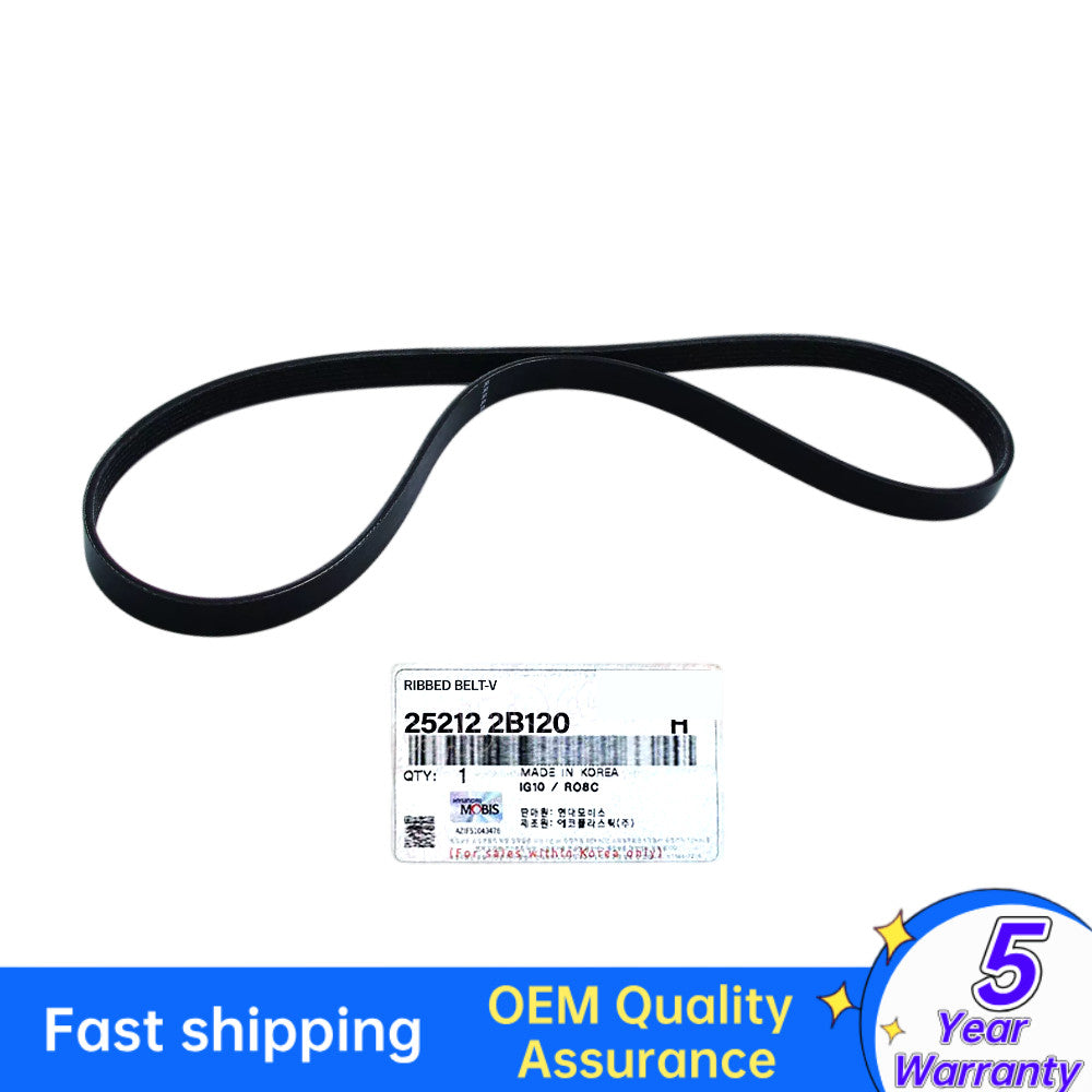 Equipment Manufacturer ( ) Parts for Kia 25212 2B120 Ribbed Belt V, Suitable for 2012-19 for Kia (new)