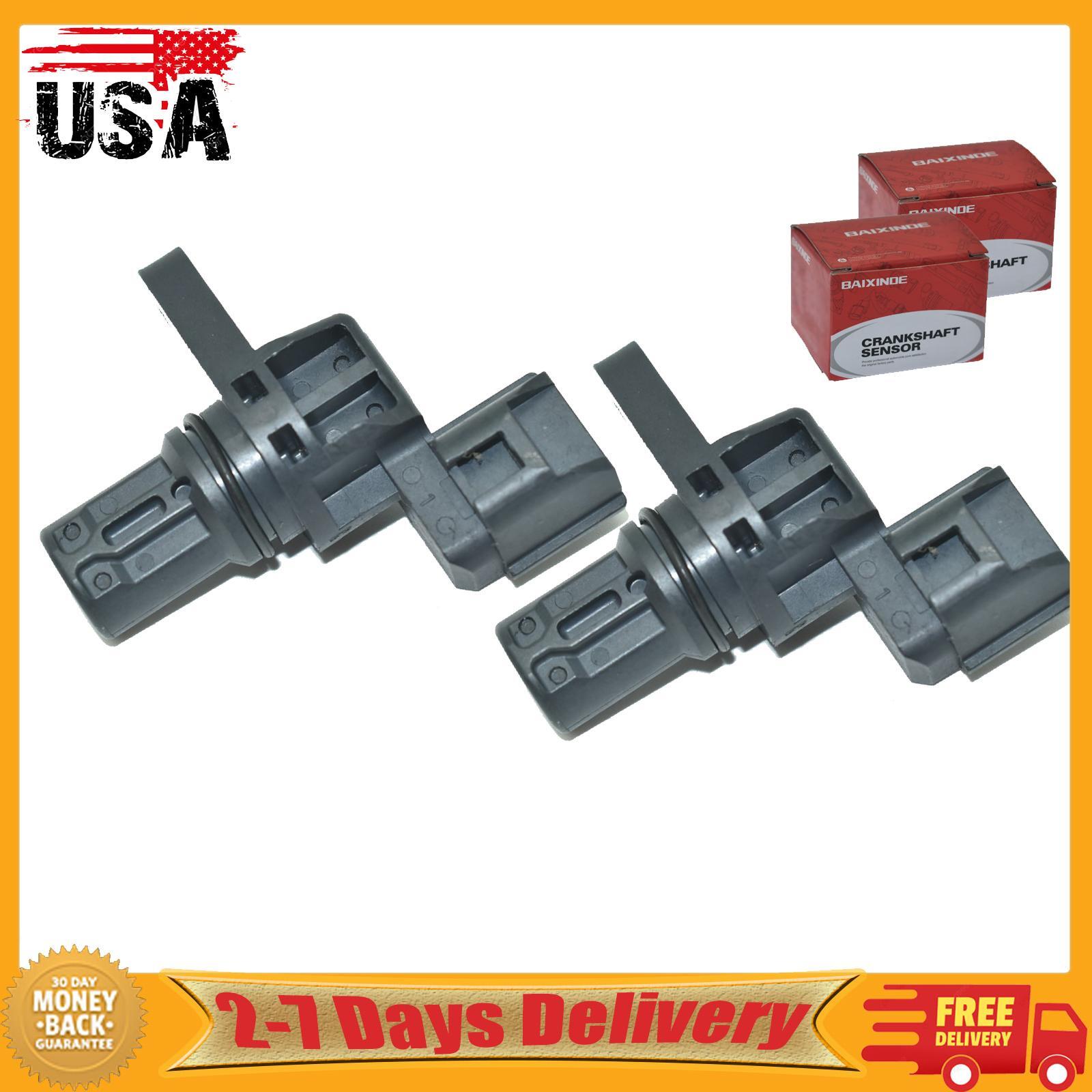 2pcs Camshaft Crankshaft Position Sensor for Mitsubishi J5T33871