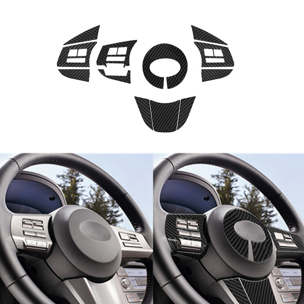 Carbon Fiber Central Air Vent Outlet Trim Cover for Subaru Forester 2005-2008 v