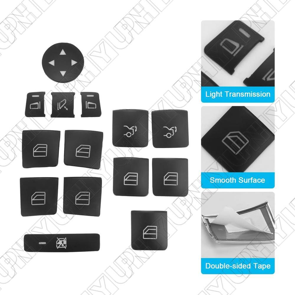 for Mercedes E C Class GLA CLA GLE Door Armrest Window Switch Button Cover Trim