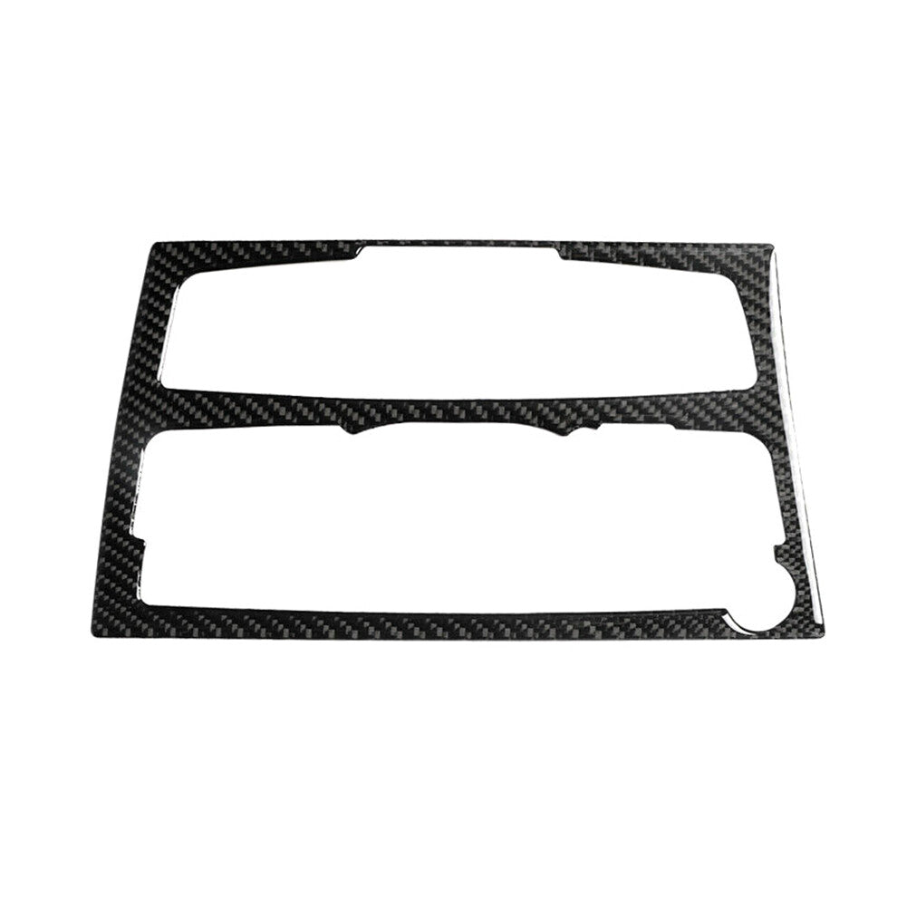 For 2010-2016 for Audi A4 B8 A5 Carbon Fiber Console AC/ CD Panel Frame Cover Trim