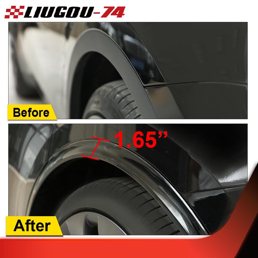 Fender Flare Wheel Arch Cover Trim Fits 2019 - 2024 for Model Y MY- v