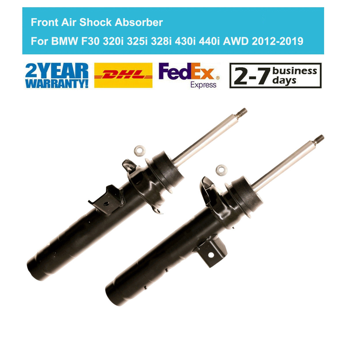 Pair Front Shock Absorbers Fit for BMW F30 320i 325i 328i 430i 440i xDrive 2012-2019