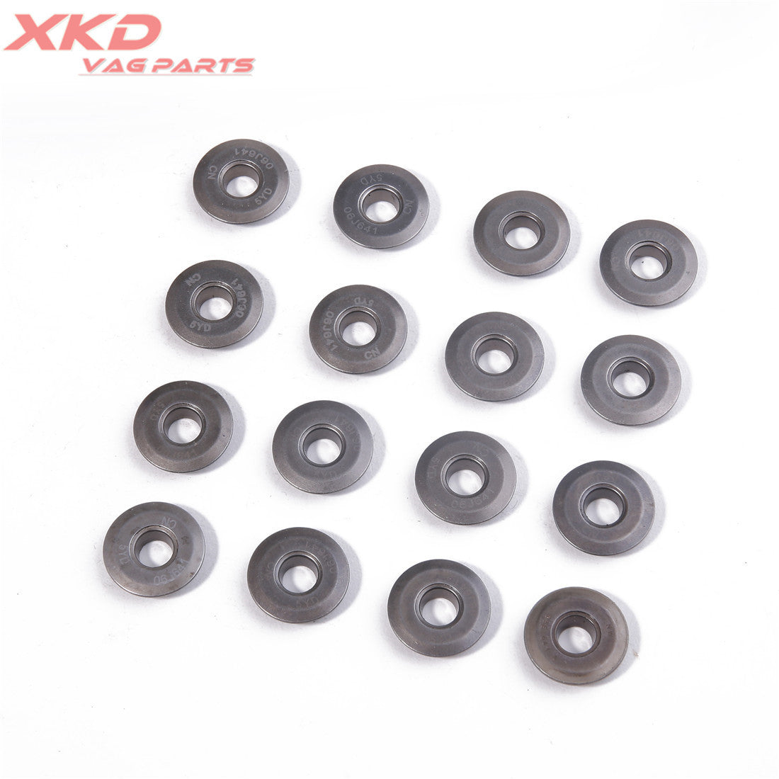 1.8T, 2.0T, and 2.5L valve spring seats are suitable for Volkswagen EOS, for Tiguan , CC, for Audi A3, A4, and A5 models. (Model number: 06E109641A)