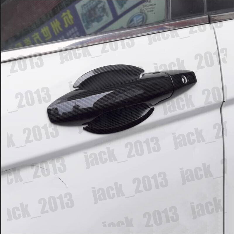 For 2006-2011 for Honda for Civic Sedan Carbon Fiber Side Door Handle Covers Trim 8PCS