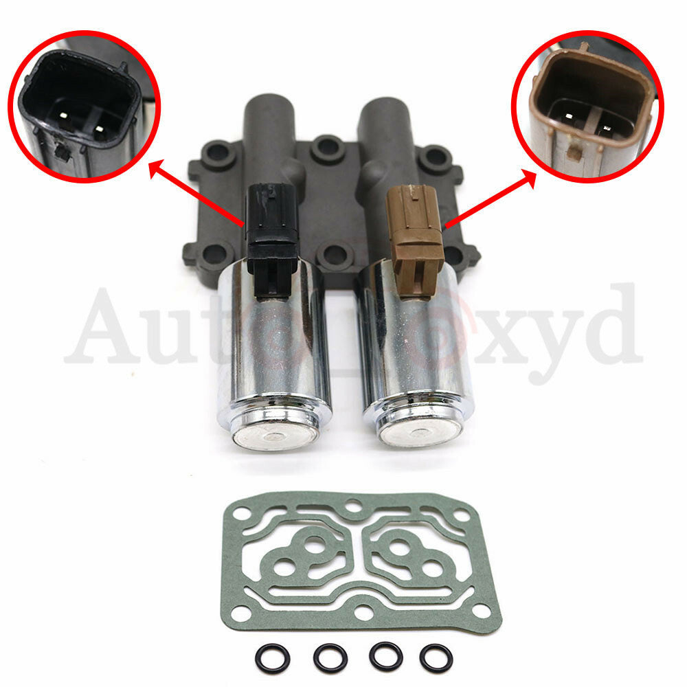 Dual linear solenoid valve for Honda Accord, CRV, and for Acura RSX transmissions (model 28260-PRP-014)