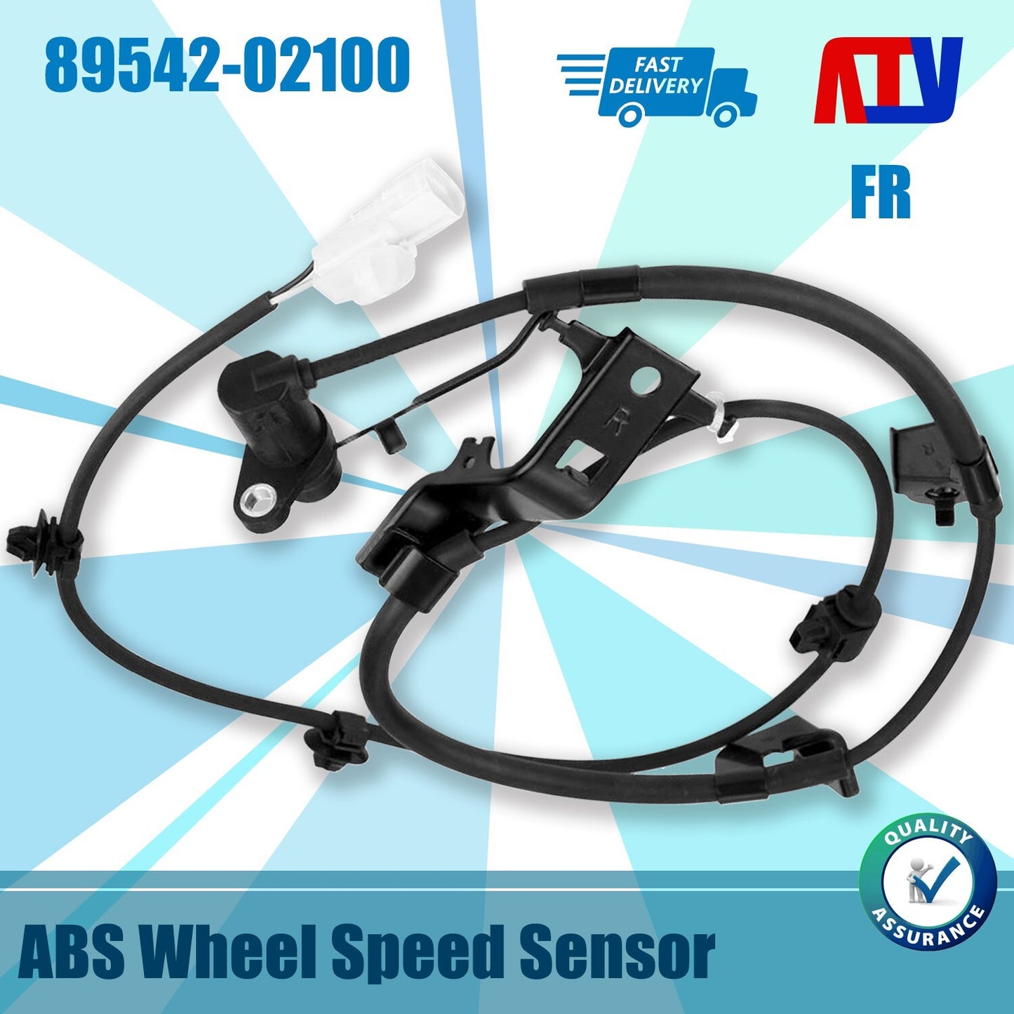 For 2001-2007 for Toyota for Corolla 1PCS Front Right ABS Wheel Speed Sensor 8954202100