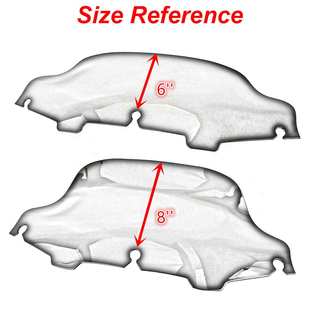 6-inch windshield suitable for Harley Touring Street Glide 1996-2013 light smoke. n