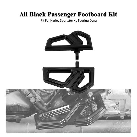 Black Passenger Empire Footboards Foot Pegs Rests for Harley Touring Sportster