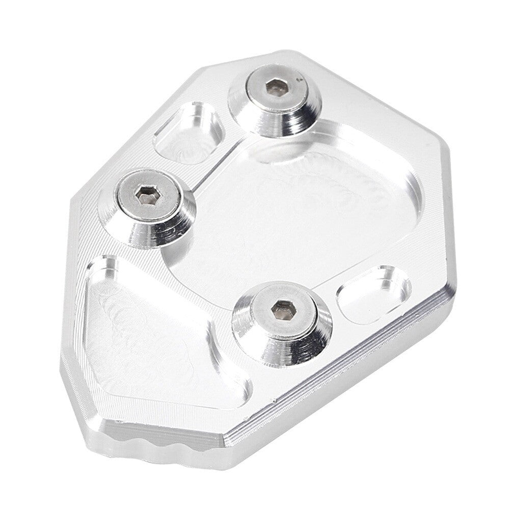 Kickstand Side Stand Extension Plate Pad Fit for BMW S1000RR 2010-14 11 12 13 Silver Q