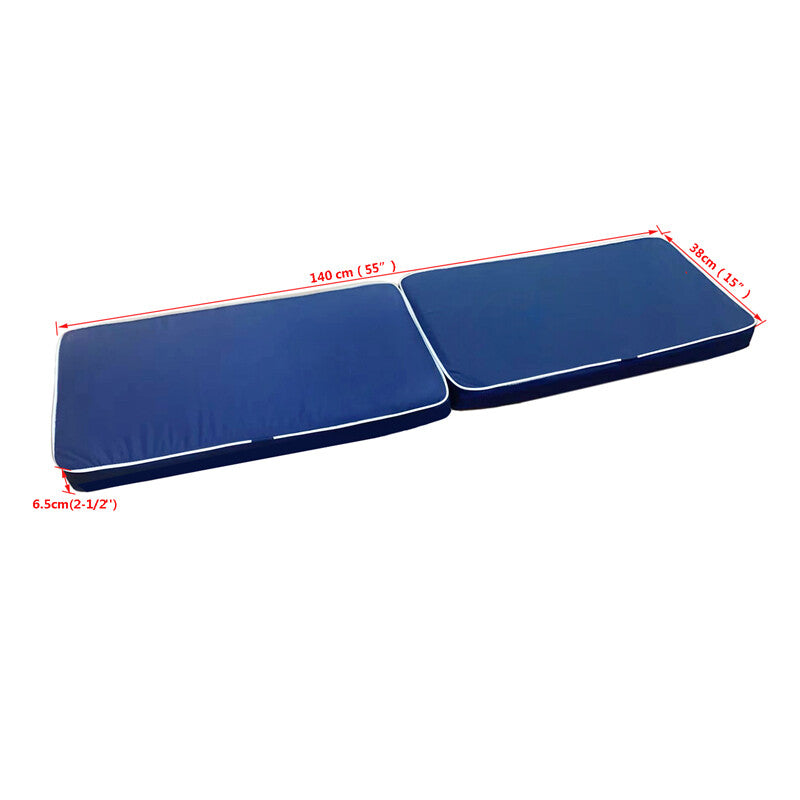 Boat deck for seat cushion, yacht for seat cushion, waterproof, blue, length 55 x width 15- n