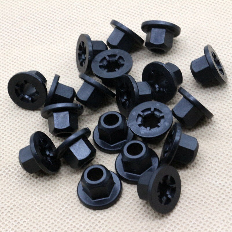 new 15-piece fender liner hexagonal nylon nut retainer clips suitable for Land Rover RYH500 780