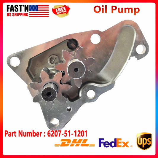 Engine Oil Pump For Komatsu S4D95L-1 PC100-5 PC120-5 Excavator 6207-51-1201 21mm