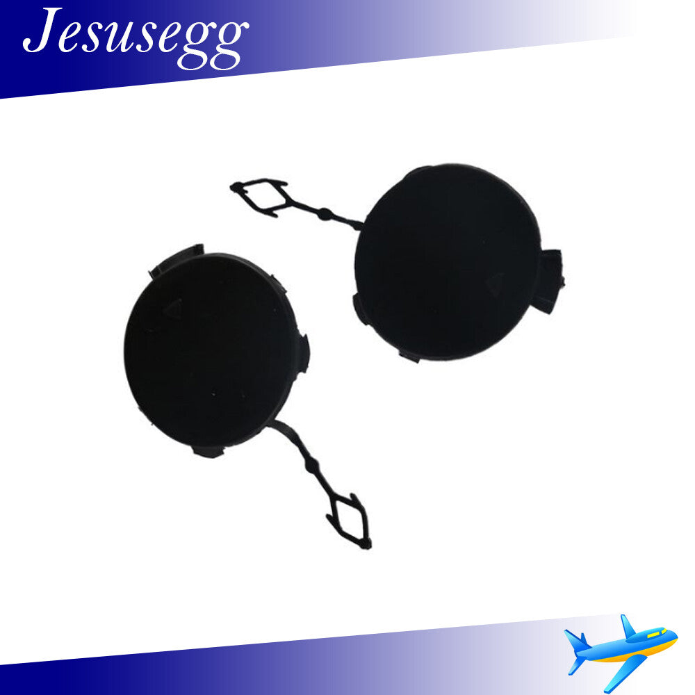 1Pair Front Bumper Tow Eye Hook Cover Cap Fit for BMW X6 E71 2008-2011 Unpainted Q